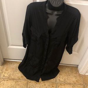 Black Button Down Shirt Dress